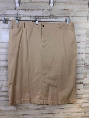 CJ Banks Womens Khaki Skirt Size 22W